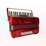 Acordeon Freedom 48 Bajos Rojo + Estuche
