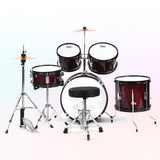 Bateria Acustica Niño Primer 7PCS Vino