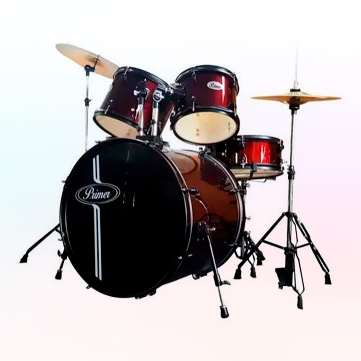 Bateria Acustica Primer Vino Black CASA MUSICAL VALDEZ