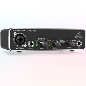 Interface de audio Behringer UMC22 Midas