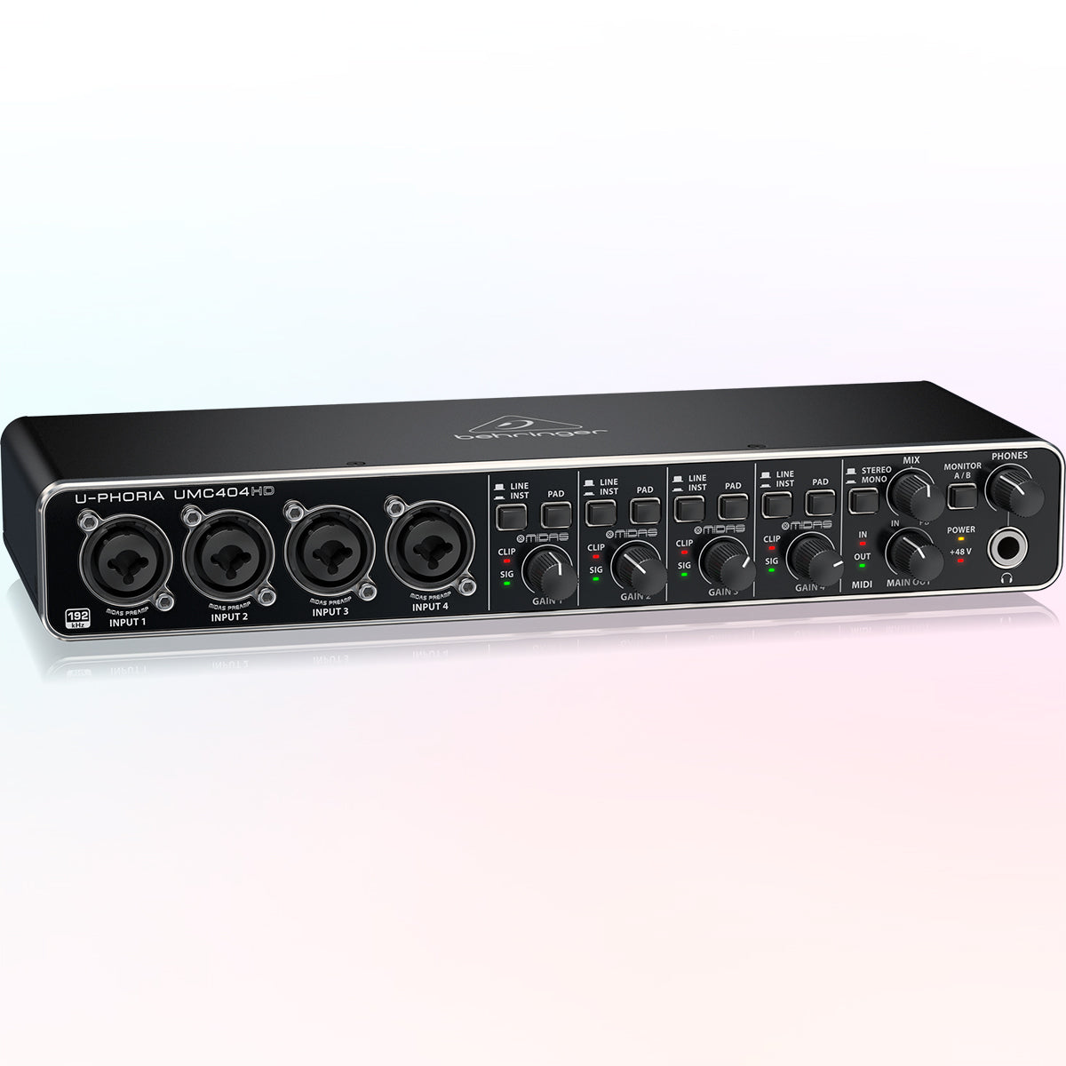 Interface de audio Behringer UMC404HD Midas – CASA MUSICAL VALDEZ