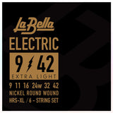 Cuerdas Electrica La Bella HRS-XL 09/42