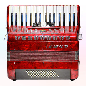 Acordeon GoldenCup Rojo 60 Bajos