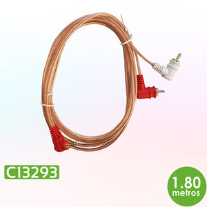 Cable AUX Besser Sound 3.5 Rca Dual 1.80 Mts