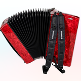 Acordeon Hohner Rojo 72 Bajos Bravo III