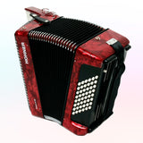 Acordeon Hohner Rojo 48 Bajos Bravo II