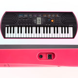 Piano de Niño CASIO SA-78 Rosa Teclado + Adaptador 9v